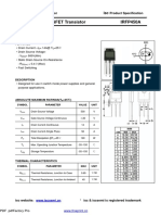 Isc N-Channel MOSFET Transistor IRFP450A: INCHANGE Semiconductor Product Specification