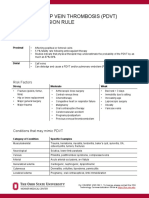 Proximal Deep Vein Thrombosis