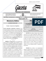 Reglamento Especial de La Ley de Protección A Testigos en El Proceso Penal