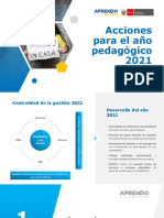 Acciones para El Año Pedagógico 2021