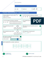 Arithmetic: Independent Recap - Year 3 - Fractions - Questions