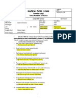 Naskah Soal Ujian: Semester Ganjil Tahun Akademik 2019/2020