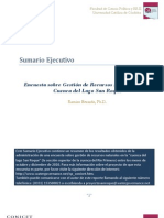 Encuesta de Gestion de Recursos Naturales Cuenca San Roque