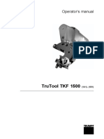 Trutool TKF 1500: Operator'S Manual