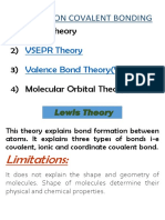 Theories On Covalent Bonding