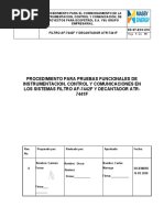 Procedimiento para Comisionamiento Filtro y Decantador Rev.0