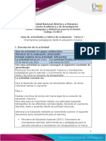 Guía de Actividades y Rúbrica de Evaluación - Tarea 2 - Orientaciones Pedagógicas Desde La Educación Inclusiva