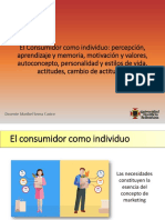 Comportamiento Del Consumidor CONSUMIDOR COMO INDIVIDUO