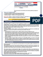 Politica 3er. Curso Plan Específico Retroa. 8 de Octubre 2020