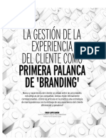 Gestión Experiencia Cliente Como Palanca Branding