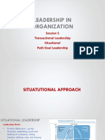 Leadership - Session - 5 Situational, Path Goal