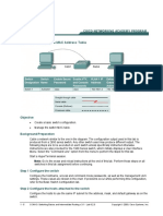 Lab 6.2.3 Managing The MAC Address Table: Objective