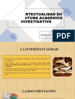 La Intertextualidad en La Escritura Académico Investigativa