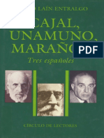 Cajal Unamuno Maranon Tres Espanoles