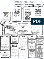 Cheat Sheet - Combat