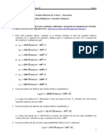 1a Lista de Exercicios - Circuitos Elétricos II