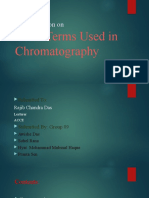 Basic Terms Used in Chromatography