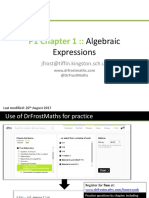 P1 Chapter 1::: Algebraic Expressions