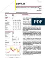 Sunway: Company Report