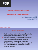 Static Analysis