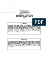 Tapeswitch Safety Mats-CKP/S1 Sensors With PRSU/4 Control Units