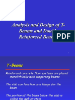 Analysis and Design of T-Beams and Doubly Reinforced Beams