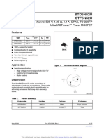 Std5N52U Stf5N52U: N-Channel 525 V, 1.28, 4.4 A, Dpak, To-220Fp Ultrafastmesh™ Power Mosfet