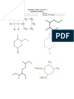 Organic Chem-Activity 1 Naming Alkanes Name: - Score: - Date: - Course/ Yr. & Sec