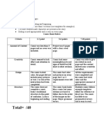 Comic Rubric