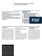 Sony DVD Photodetector Datasheet