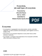 Ecosystem, Components and Types of Ecosystem