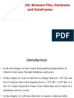 CH 1 Data Transfer Between Files SQL Databases and DataFrames