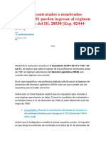 Profesores Contratados o Nombrados Antes de 1981 Pueden Ingresar Al Régimen Pensionario Del DL 20530