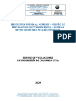 Informe de Ingeniería Previa Al Montaje Proyecto Batch House B&D