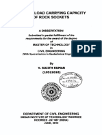 Lateral Load Carrying Capacity: of Rock Sockets