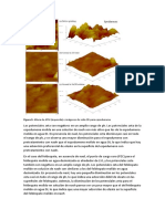 Figura 9. Altura de AFM (Izquierda) e Imágenes de Vista 3D para Espodumena