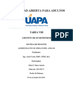 Tarea 8 Gestion de Suministros