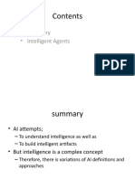 Summary - Intelligent Agents