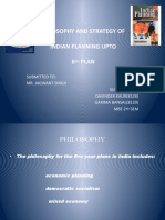 Philosophy and Strategy of Indian Planning Upto 6 Plan