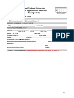 (Form1) Application For Admissions - Undergraduate, Spring 2021