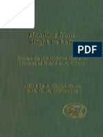 [Journal for the Study of the Old Testament Supplement Series 373] J. Cheryl Exum, H. G. M. Williamson - Reading From Right to Left_ Essays on the Hebrew Bible in Honour of David J. a. Clines (JSOT Supp