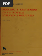 Proceso y Contenido de La Novela Hispano-Americana