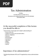 Tax Administration