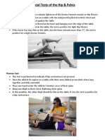 Special Tests of The Hip & Pelvis: Kendall Test