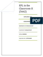 EFL in The Classroom-II (5662) : Diploma Tefl