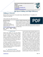 Investigation of High-Speed Milling and High Efficiency Milling of Ti6Al4V