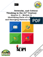 HUMSS - Q3 - Trends - Mod3 - Identifying Parts of A Whole and Emerging Patterns in Trends