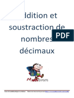 Addition Soustraction Cours Maths 6eme