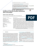 Design of Experiment For Optimization of Nitrophenol Reduction by Green Synthesized Silver Nanocatalyst