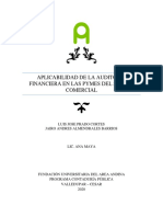 Aplicabilidad de La Auditoría Financiera en Las Pymes Del Sector Comercial